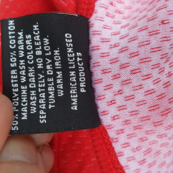 HARLEY DAVIDSON ♡ Sweet Breathable Thick Red|Black Bar 'n Shield Wings H-D Top M - Picture 10 of 10